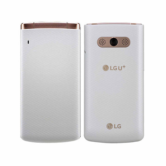 LG Smart Folder X100S White – Unlocked 4G Android Flip Phone - Refurbished
