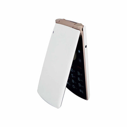 LG Smart Folder X100S White – Unlocked 4G Android Flip Phone - Refurbished