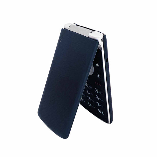 LG Smart Folder X100S Blue — Unlocked 4G Android Flip Phone — Refurbished