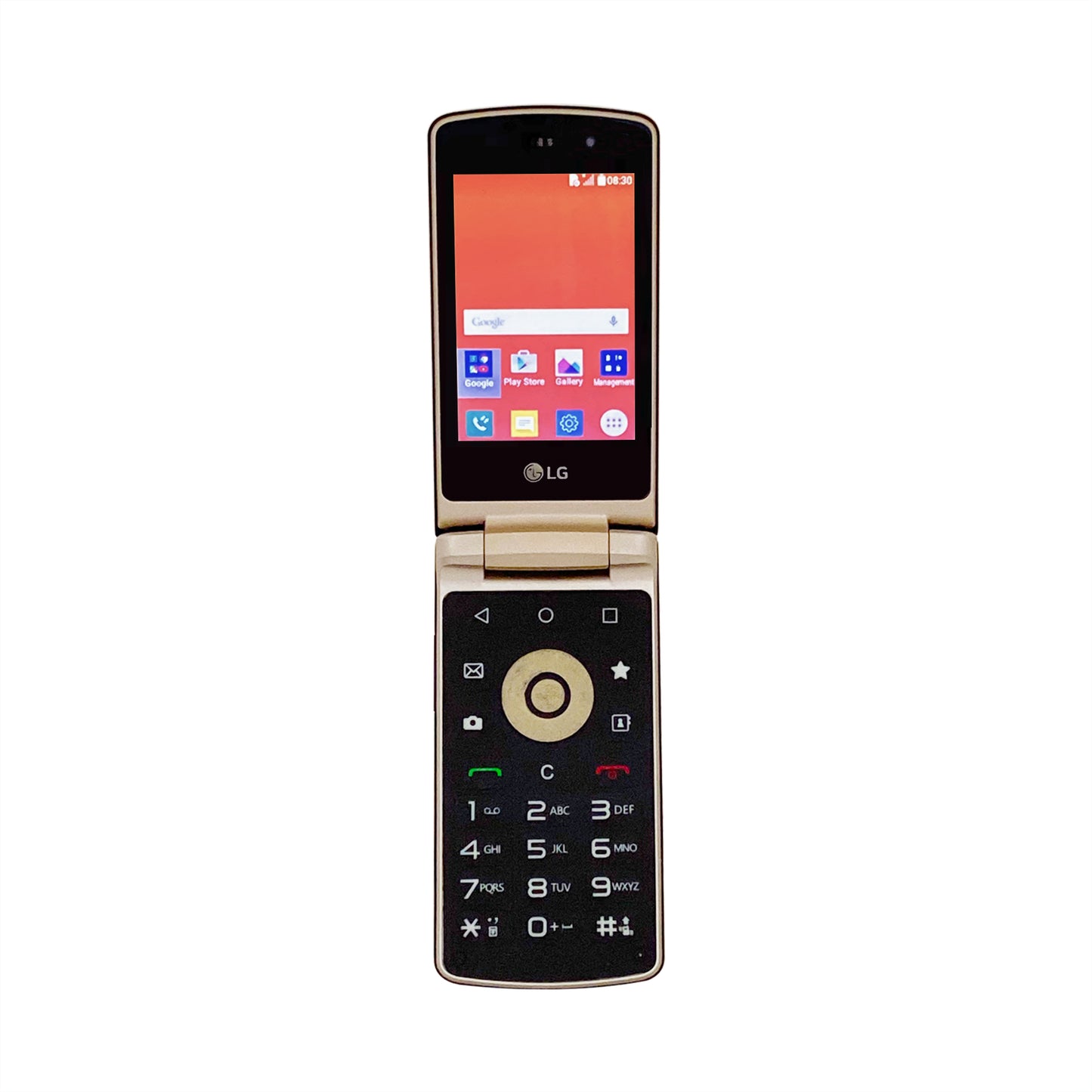 LG Wine Smart H410 Brown — Unlocked 4G Android Flip Phone — Refurbished