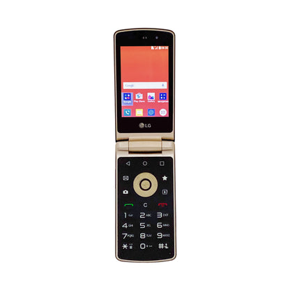 LG Wine Smart H410 Brown — Unlocked 4G Android Flip Phone — Refurbished