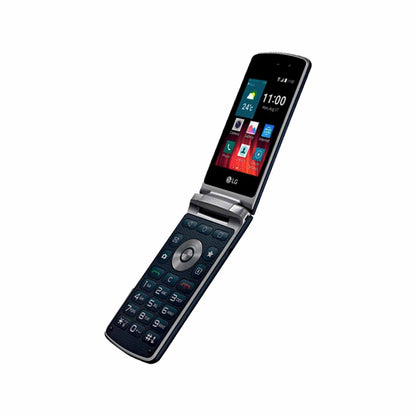 LG Smart Folder X100S Blue — Unlocked 4G Android Flip Phone — Refurbished