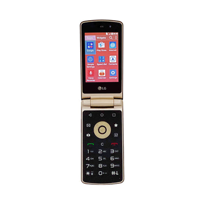 LG Wine Smart H410 Brown — Unlocked 4G Android Flip Phone — Refurbished