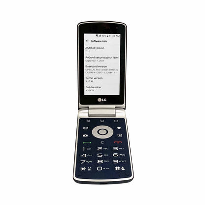 LG Smart Folder X100S Blue — Unlocked 4G Android Flip Phone — Refurbished