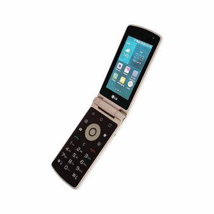 LG Smart Folder X100S White – Unlocked 4G Android Flip Phone - Refurbished