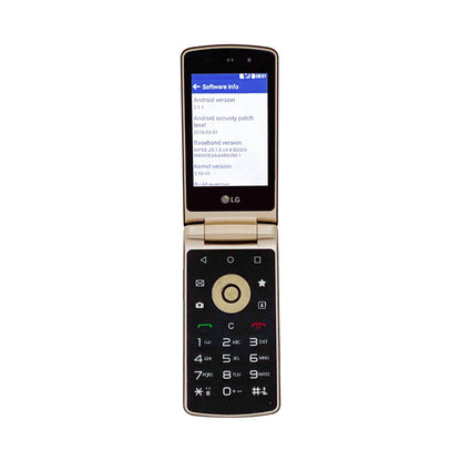 LG Wine Smart H410 Brown — Unlocked 4G Android Flip Phone — Refurbished