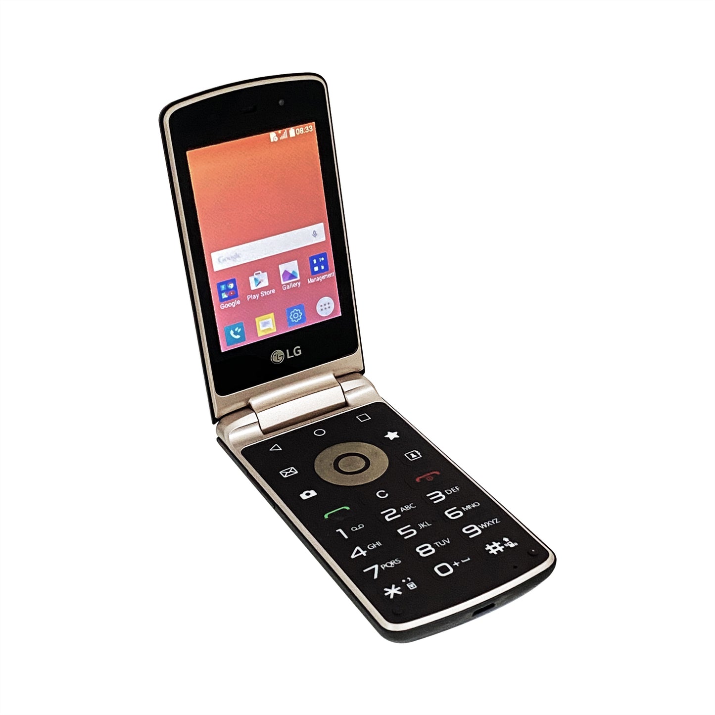 LG Wine Smart H410 Brown — Unlocked 4G Android Flip Phone — Refurbished